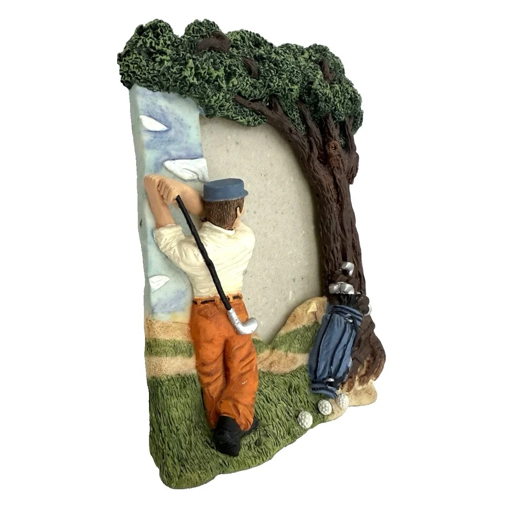 Golf Photo Frame for That Favorite Golfer Three-Dimensional for 3.5 x 5 Photo